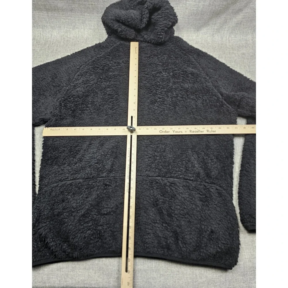 Polo Ralph Lauren Jacket Mens XL Black Performance Sherpa Fleece Hooded Full Zip